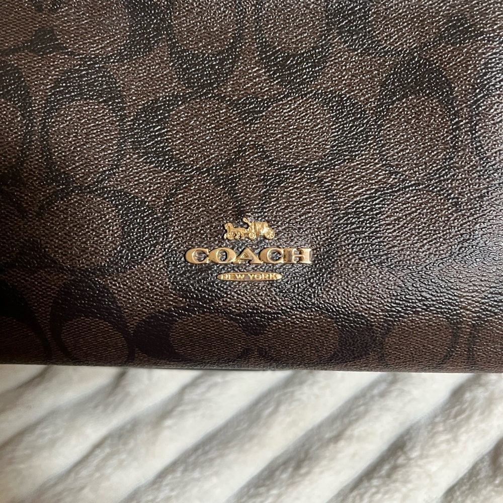 Coach Men's Brown Signature Backpack - Picture 7 of 16